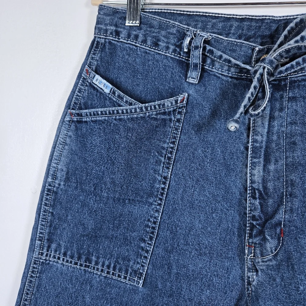 Vintage 90s Carolina Blues High Waist Loose Fit Blue Denim Jeans Size 12